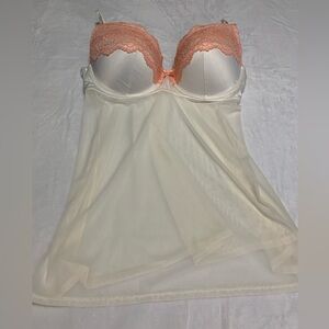 Sexy Lace, Sheer Lingerie With Built in Bra. Size XL. NWOT